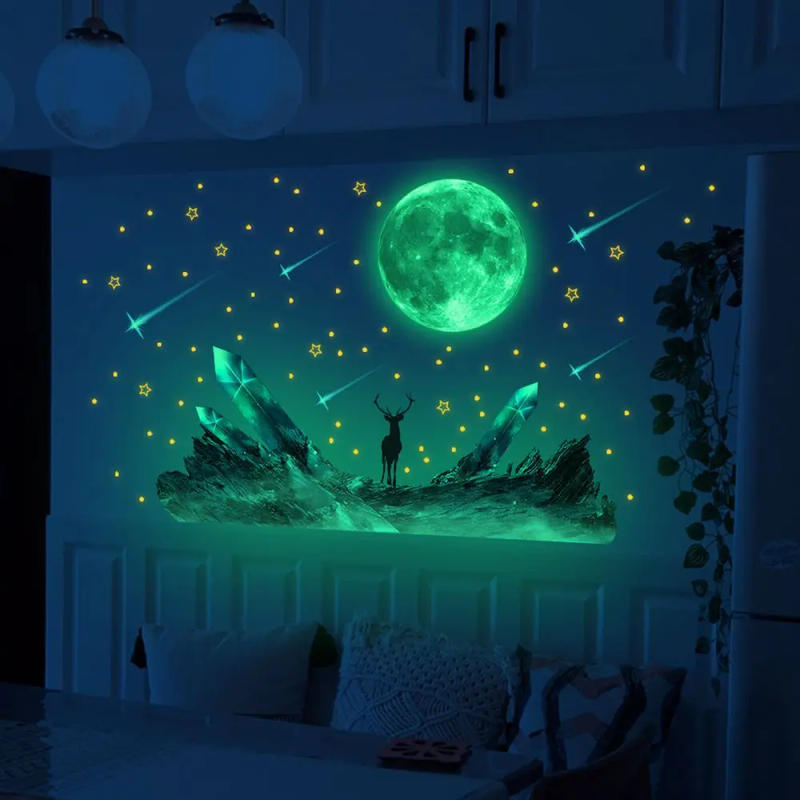 Description Picture 5 of itemCosmic Starry Sky Game Handle Gaming Zone Video Game Decor Luminous Creative Decorative Glow in The Dark Wall Sticker for Living
