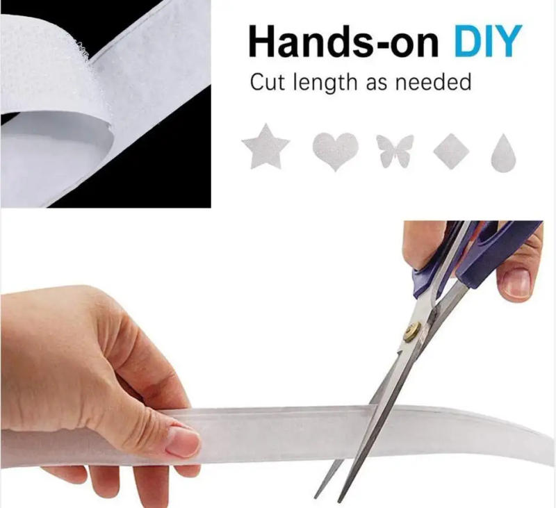 Description Picture 5 of item5M*2 20/25/30/50mm Magic Tap Self Adhesive Hook and Loop Fastener Nylon Sticker Disks velcros Tape Sewing Adhesive with Glue