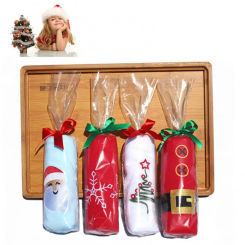 1Pc New Christmas Hand Face Towel for Kids Cotton Snowman Washing Cloth Home Towels Bathroom Decorations New Year Xmas Gift