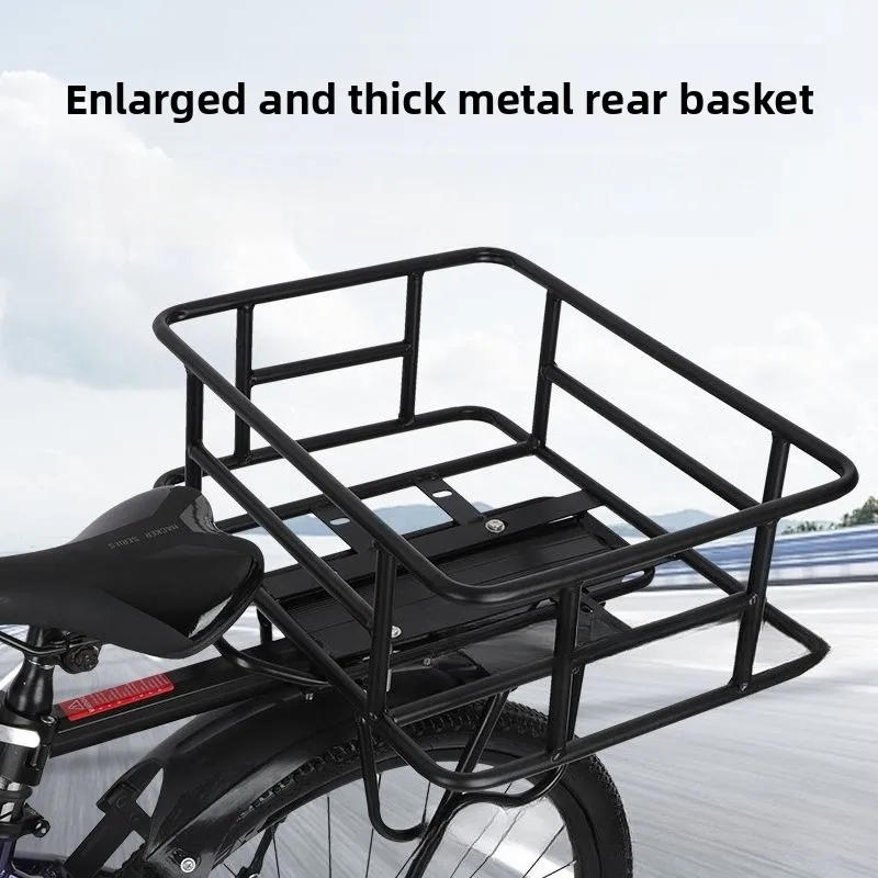 Description Picture 2 of itemRear Bike Basket Bicycle Cargo Rack Bag Large Capacity Fron  Basket Bike Baskets Rear Rack for Outdoor Travel Shopping