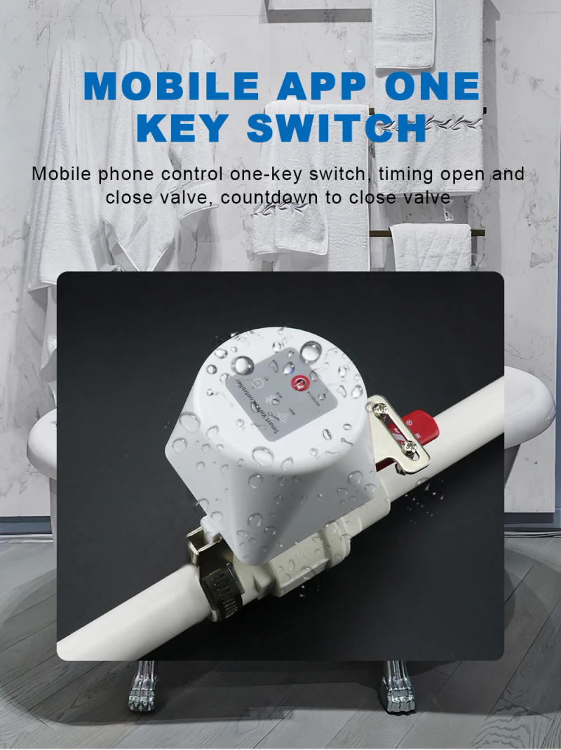 Description Picture 5 of itemTuya Zigbee or Wifi Water Valve Gas Shutoff Ball Valve Timer Garden Smart Faucet Controller Support Alexa Google Assistant
