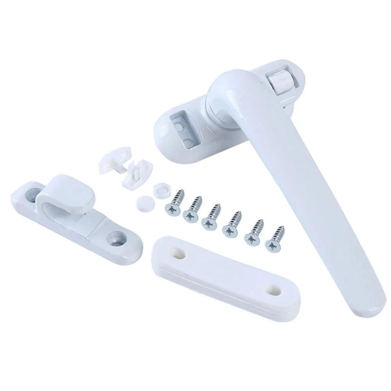Description Picture 3 of itemAluminum alloy casement window handle latches plastic steel push open door window lock buckle replacement parts window stopper