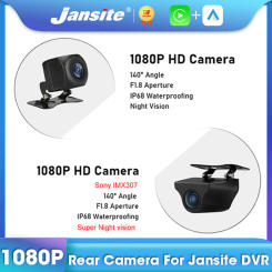 Jansite 1080P HD Rear Camera Night Vision Cam Only For jansite Car DVR Wide Rearview Stream Media Dash Cam 4pin with 6m or 10m