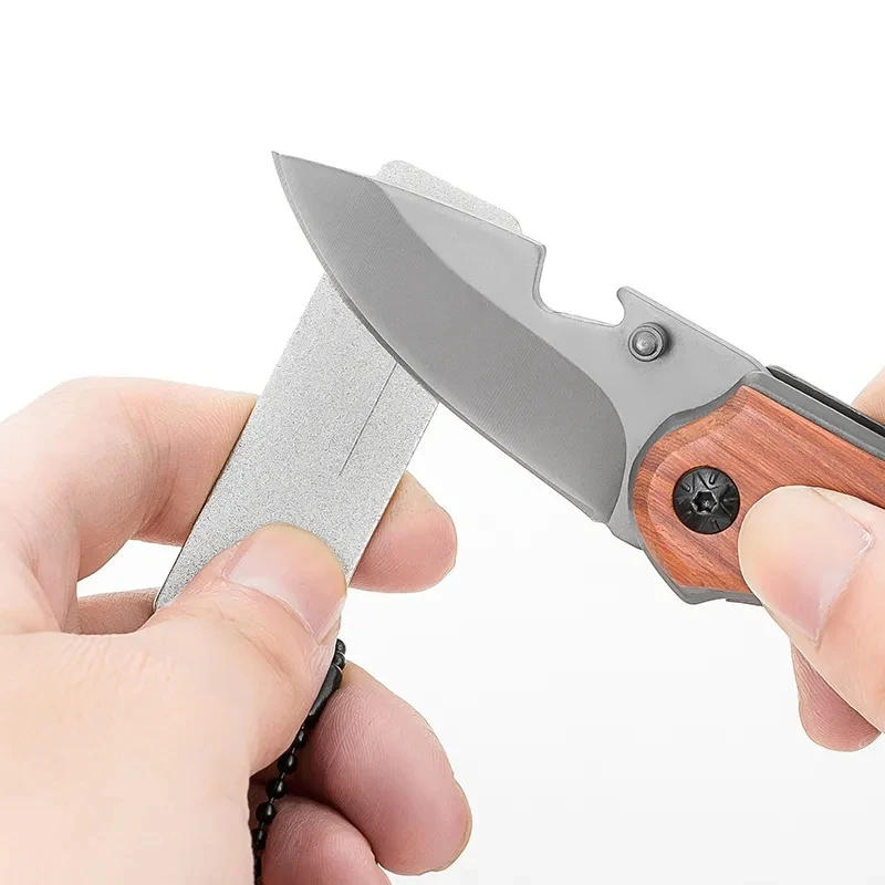 Description Picture 5 of itemFishing Hook Sharpener Portable Diamond Stone Fish Hook Sharpen Tools Knife Whetstone Keychain for Outdoor Fishing Accessories