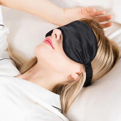 Eye Mask For Sleeping Silk  Cover with Elastic Strap Effective Shading Blindfold for Women Men Travel Eyepatch Relax Eyeshade