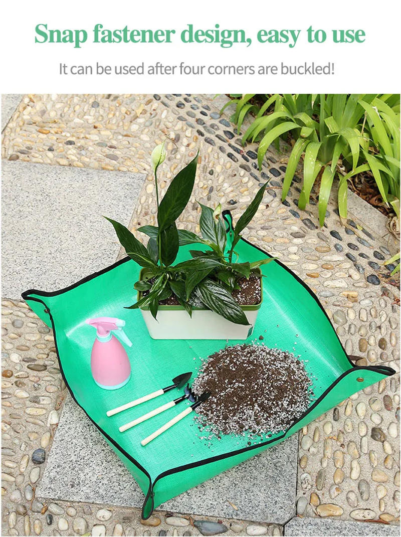 Description Picture 5 of itemWaterproof Plant Pot Mat, Indoor Garden Mat With Work Gloves, Foldable Houseplant Succulent Pot Mat, Indoor Plant Mat, Portable