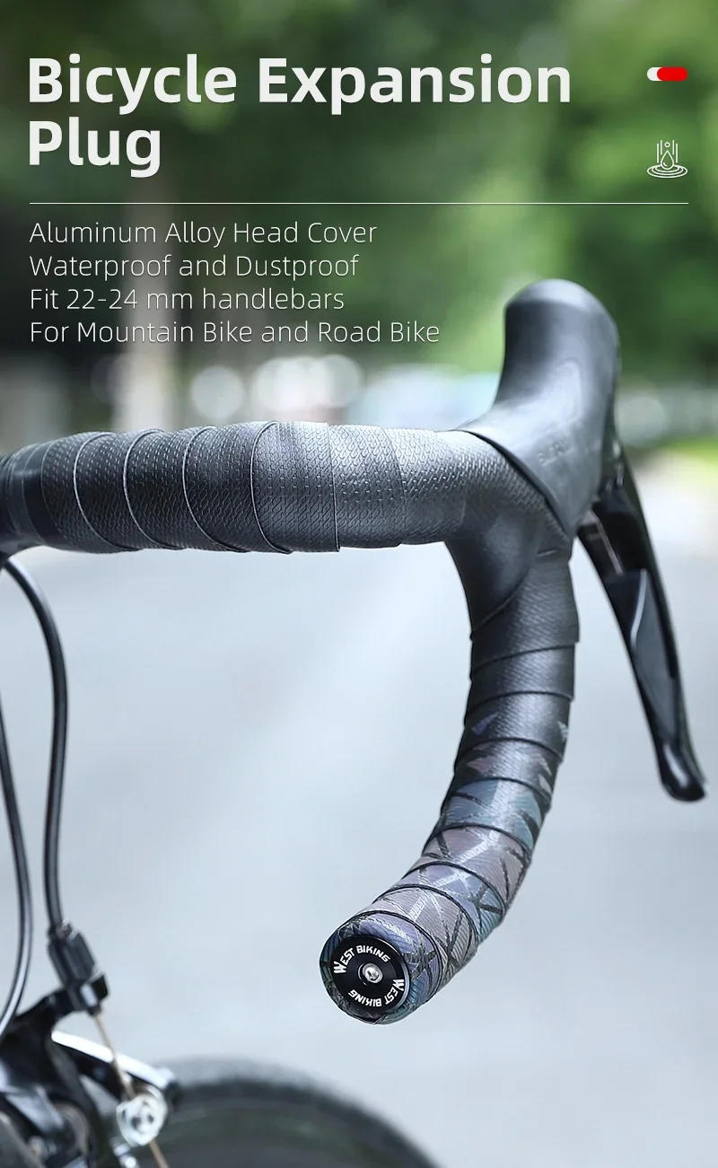 Description Picture 2 of itemNew MTB Road Bike Handlebar End Plugs Aluminum Alloy Handle Bar End Cap BMX Bike Grip Multi-color Cover Bicycle Accessor