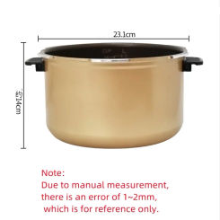 5L electric pressure cooker with handle for Midea MY-12SS509A/13SS505A/13PSS506A pressure cooker replacement inner bowl