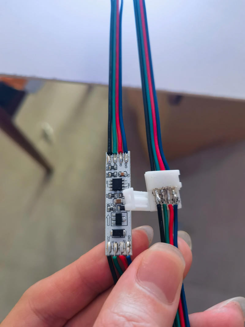 Description Picture 5 of itemDC5V-24V LED mini Signal Amplifier GY201 SPI controller 2CH group for ws2812 ws2811 ws2813 ws2815 sk6813 led strip magic module