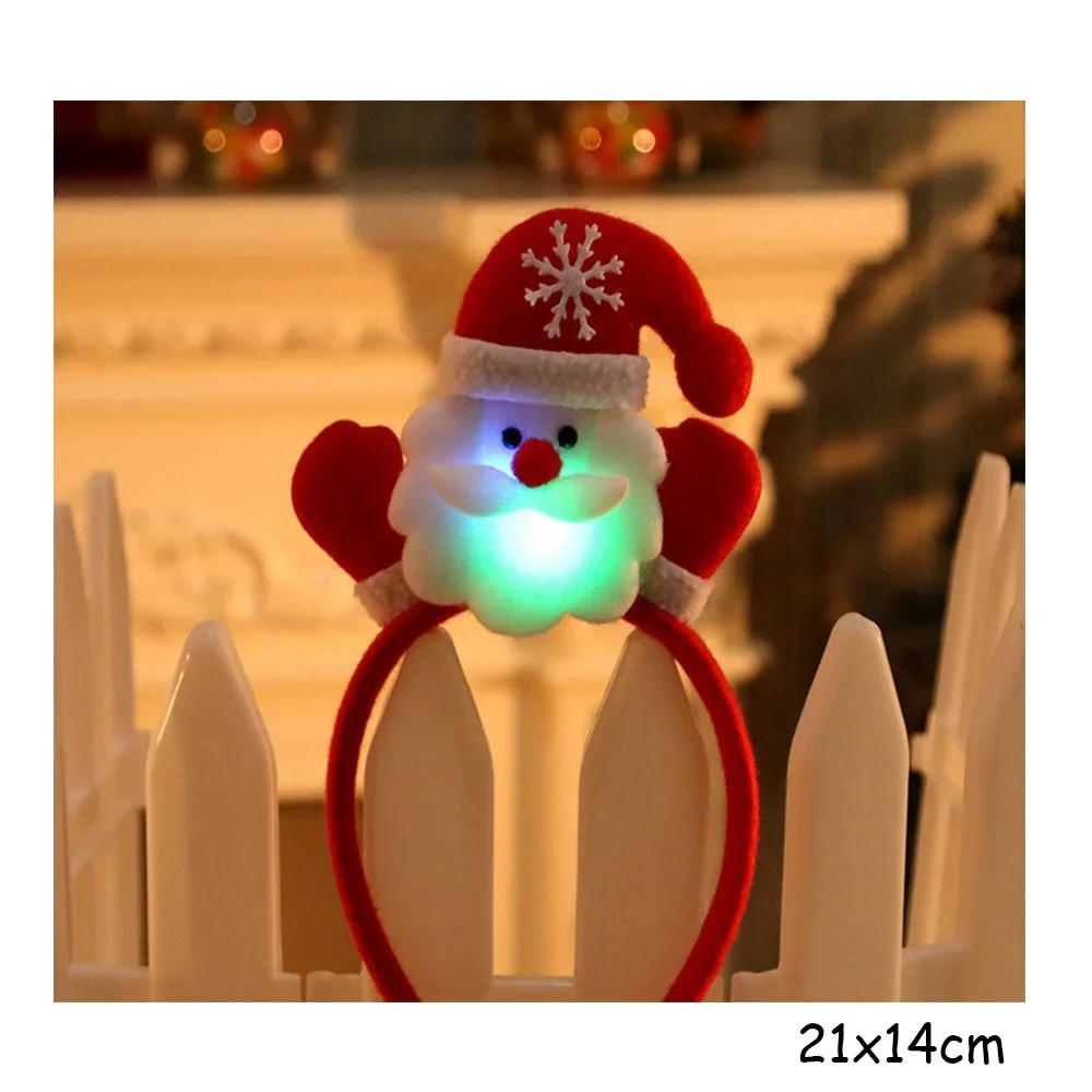 Description Picture 5 of item2024 Christmas Headbands Santa Claus Elk Snowman Children Adult Headwear Decoration Party Role Playing Happy New Year