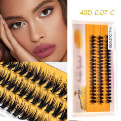 60 clusters of professional makeup false eyelashes, personal eyelashes 10D/20D/30D/40D mink eyelashes, natural and soft eyelash