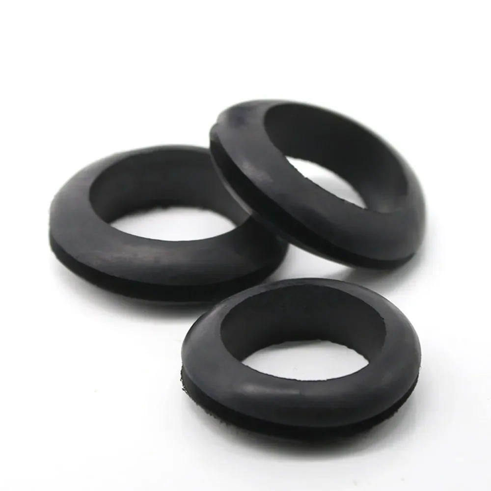 Description Picture 3 of item10PCS Black Rubber Blanking Cable Wiring Open Grommets 3mm 4mm 5mm 6mm 7mm 8mm to 70mm