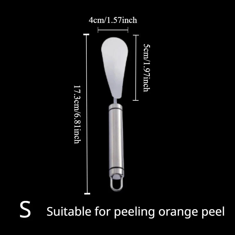 Description Picture 3 of item1pc orange peeler, 304 stainless steel orange peeler, simple lemon peeler, vegetable and fruit tools, kitchen tools