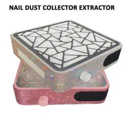 Colector de polvo de unas Colector de polvo electrico de diamante Lampara de unas LED UV herramienta de manicura y pedicura