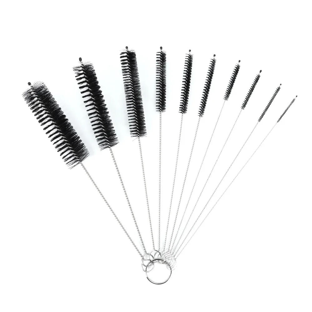 Description Picture 6 of item10pcs Nylon Bottle Straw Household Cleaning Brush Set Kitchen Cleaning Brushes Bristle Kit Tube Bottle Straw Washing Cleaner