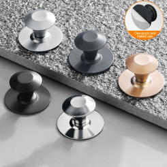 Punch-Free Drawer Handle Cabinet Handles Kitchen Cupboard Door Knobs Modern Wardrobe Furniture Hardware Glass Door Pulls