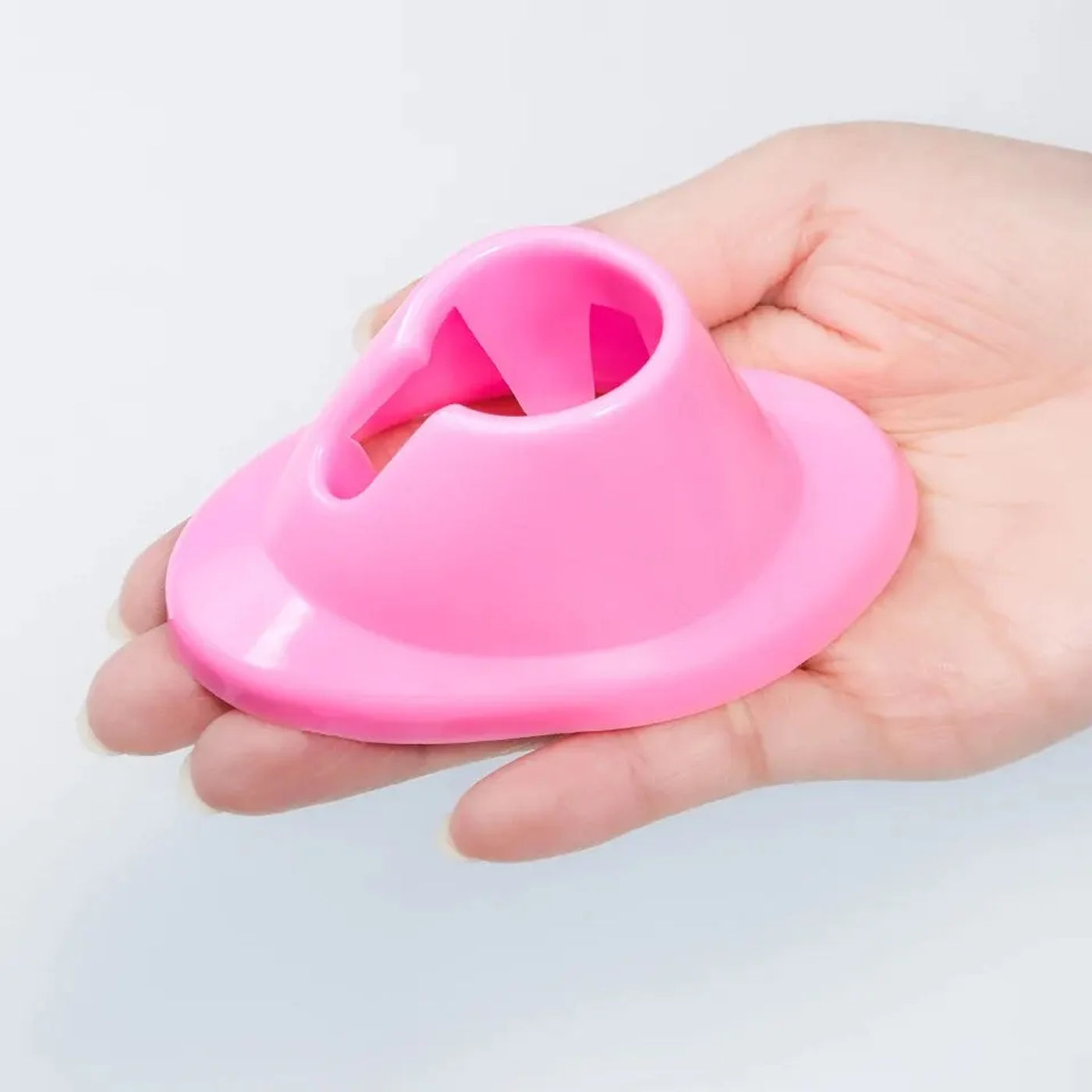 Description Picture 3 of item1 Pcs Pink White Nail Polish Holder for Secure Display Colors Nail Art Polish Bottle Stand Nails Salon Holder Tray Stand Tools