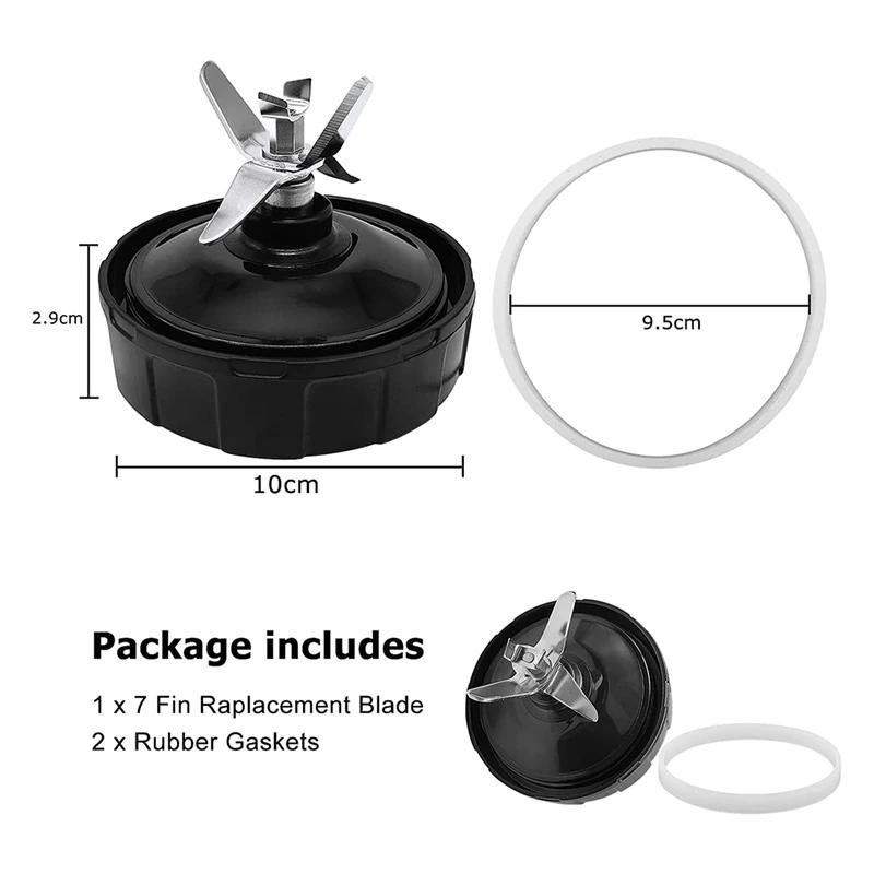 Description Picture 6 of itemBlade Blender Parts Fornutri Ninja,7 Fins Extractor Blades Replacement Fit For Auto IQ BL480 488W Mor -Sturdy,Easy Clean
