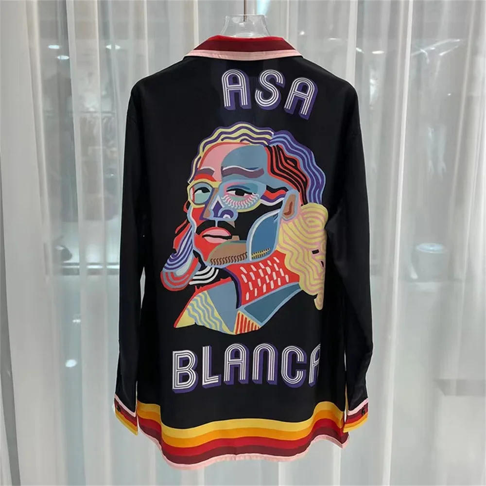 Description Picture 6 of itemNew Men's Casual Workwear Shirt Japanese Style Short Sleeve Heavy Industry Design Color Matching Jacket Fashion Coat Print For