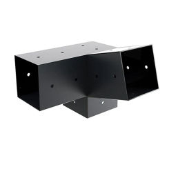 Slanted Roof Pergola Brackets Wall Mount With Hardware For 4x4 Inch Porch Gazebo 8.5*3.8*3.8 Inches Gazebo Parts Accessories