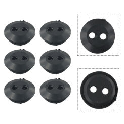 6Pcs Rubber Grommet 2 Holes Fuel Tank Seal Grommet Lawn Mower Fuel Line Fuel Tank Rubber Grommet  String Trimmer Parts