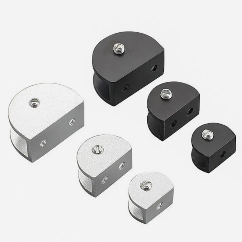 Description Picture 5 of itemGlass Clamp Glass Plated Brackets Zinc Alloy Chrome Finish Shelf Holder Support Brackets Clips For 6-12mm Furniture Hardware