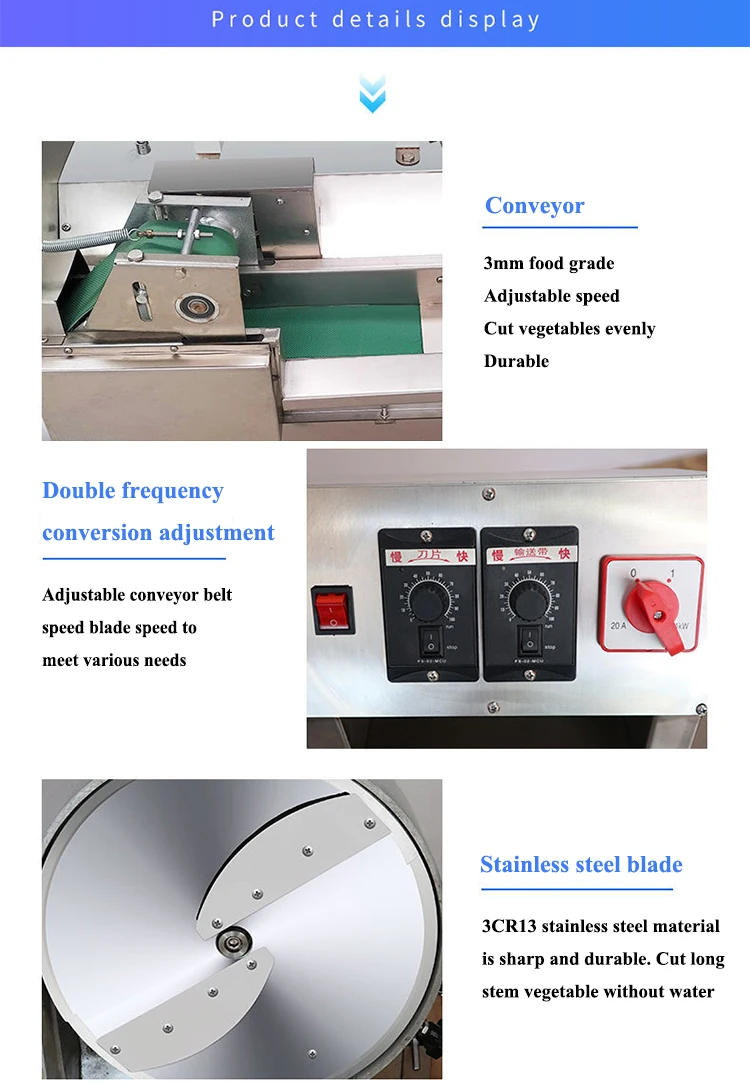 Description Picture 5 of itemVegetable Cutting Machine Commercial Used Electric Vegetable Cabbage Cutter Cube Cutting Machine