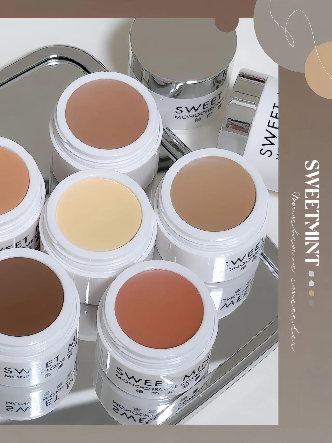 Description Picture 4 of item6 Colors Concealer Moisturizing Full Coverage Acne Spot Dark Circles Concealer Foundation Cream Makeup Cosmetics Tools Palette