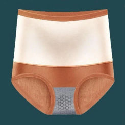 Stretchy High waisted Briefs High Waist Plush Warm Women's Underpants with Uterus Tummy Control Soft for Winter