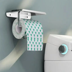 Aluminum Alloy Toilet Paper Holder Tissue Rack Bathroom Tissue Holder for Bathroom Storage Shelf Bathroom Accessories
