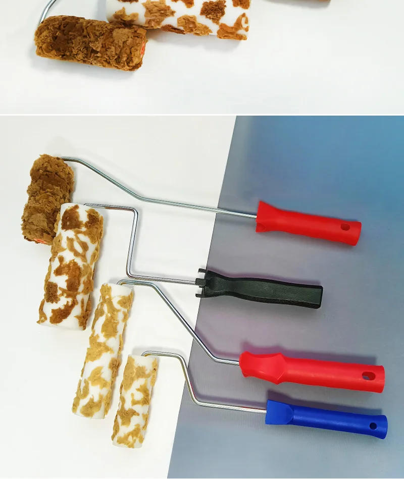 Description Picture 6 of itemBeihua 4inch 6inch Seaweed Foam Paint Roller Brush Sponge Pattern Roller Texture Tools for Wall Decoration Painting Tool