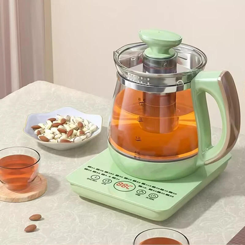 Description Picture 2 of item1.8L Green Multifunctional Touch Screen Electric Glass Kettle Water Boiling Tea Porridge Soup Stewing Healthy Pot Cooker