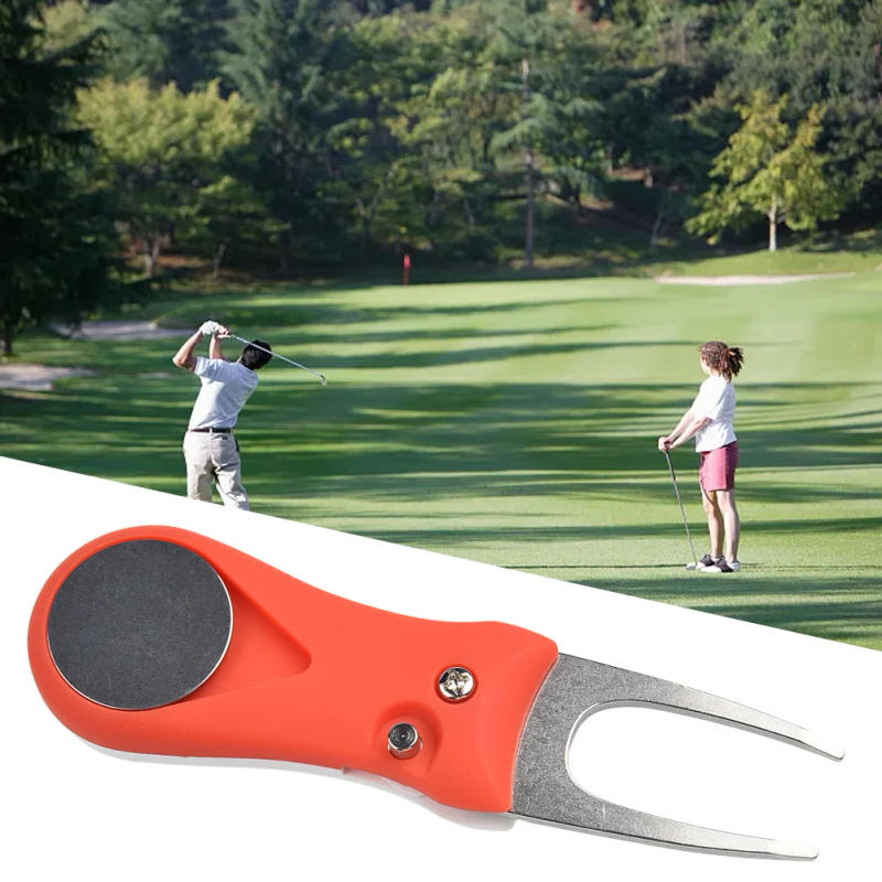 Description Picture 5 of item1pc Golf Divot Repair Tool With Ball Marker Pitch Mark Fork Golf Pitchfork Hot Sale Golf Accessories Putting Fork Golf Training