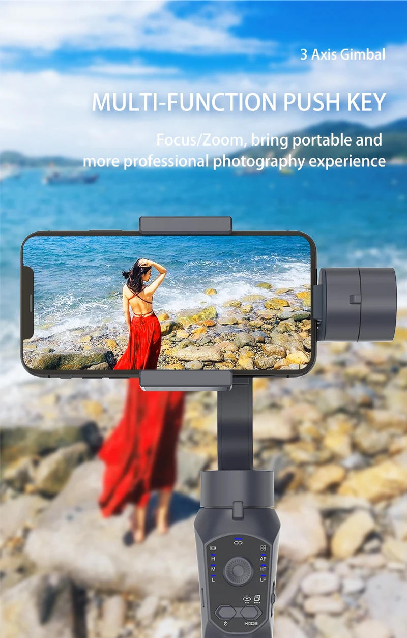 Description Picture 4 of item3 Axis Gimbal Stabilizer for Smart Phones, APP supported Face tracking, Wheel Zooming, Auto Shot Panoramic Photos