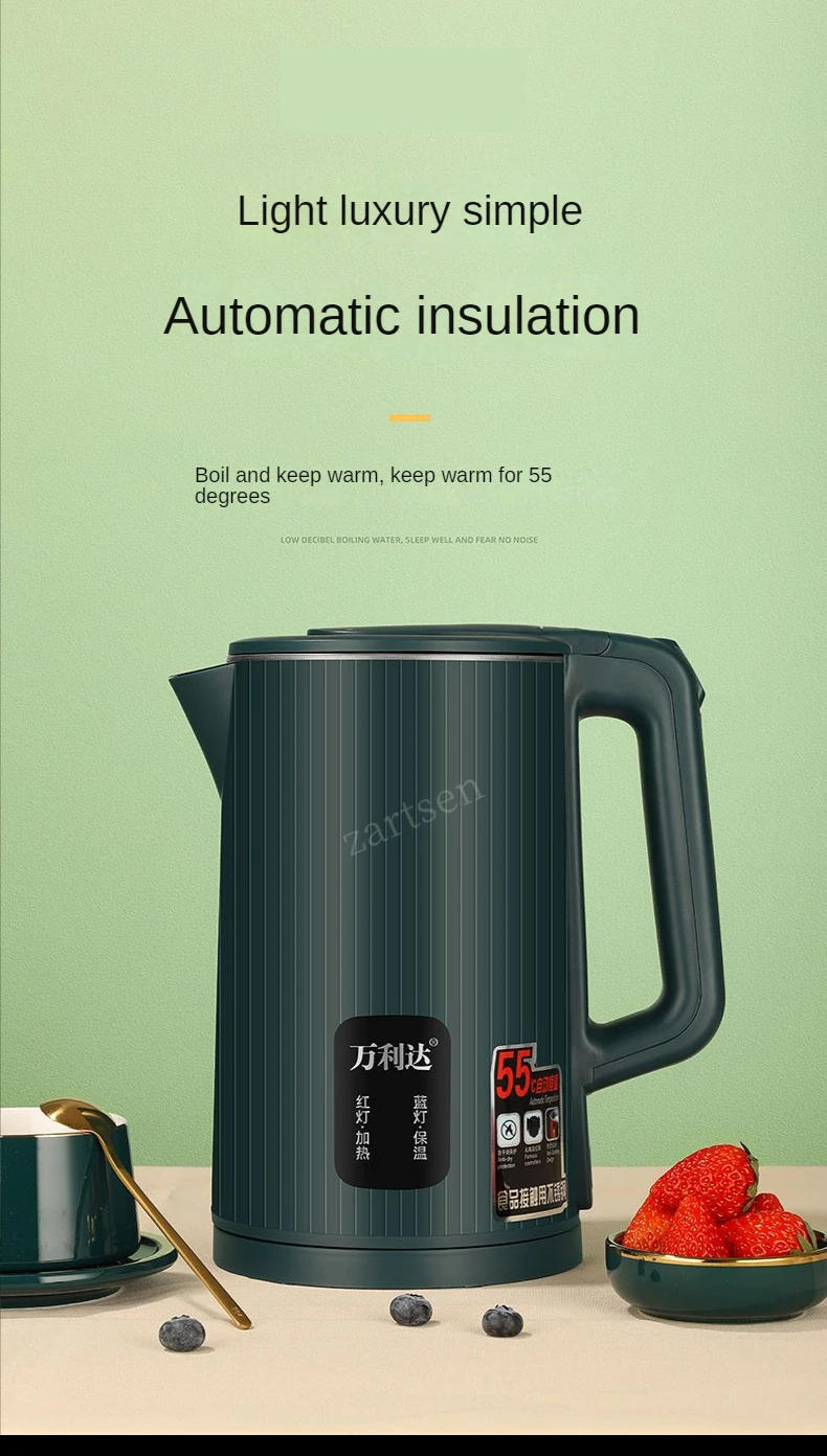Description Picture 2 of item3L 1500W Electric Kettle Tea Pot Auto Power-off Protection Water Boiler Teapot Instant Heating Stainles fast boiling