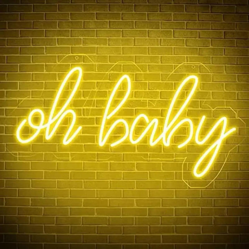 Description Picture 2 of itemOh Baby Neon Sign For Wall Decor LED Neon Light For Home Bedroom Business Decor USB Powered LED Lights For Room Decor Kids Gifts