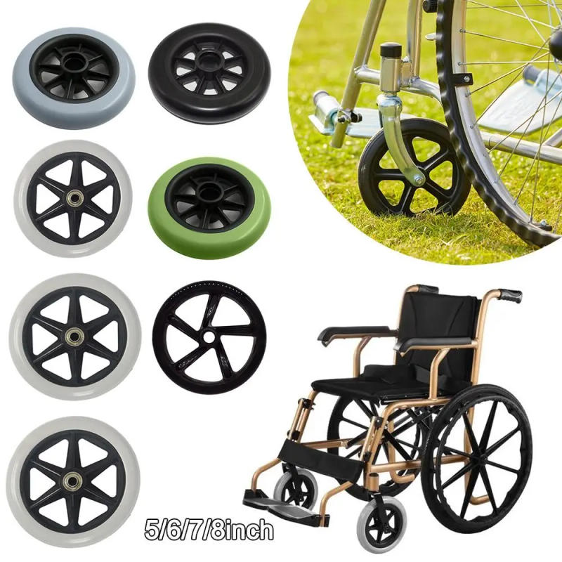 Description Picture 2 of item1Pcs 5/6/7/8Inch Shopping Cart Wheels Anti Slip Replacement Travelling Trolley Caster Wear-resistant Wheelchair Front Castor