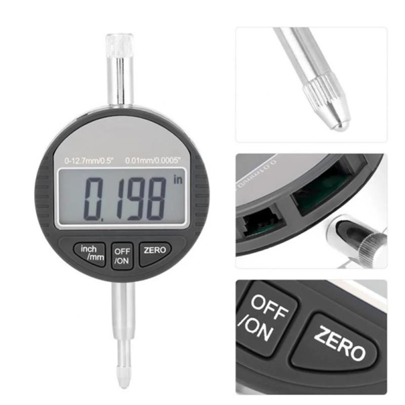 Description Picture 4 of item0.001mm Electronic Micrometer 0.00005"  Digital Dial Indicator 0.001mm 0-12.7mm/1inch Test Indicators Electronic Indicator Gaug