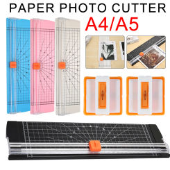 A4/A5 Paper Cutter Paper Guillotine Precision Photo Trimmers with Pull-out Ruler for Trimmers Scrapbook Cutting Mat Machine