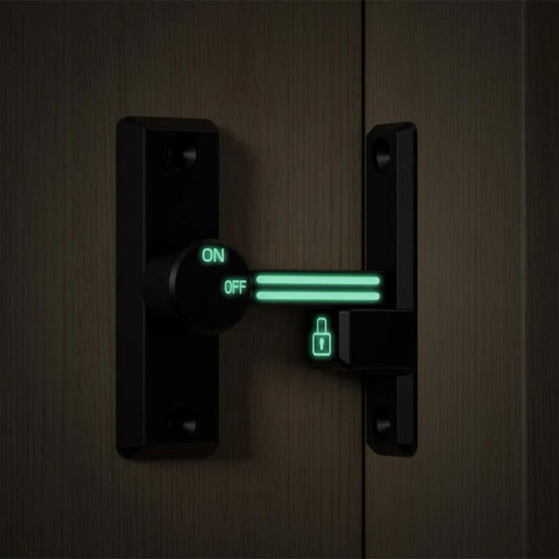 Description Picture 4 of itemBarn Sliding Door Lock Hook Latch Punch-free Zinc Alloy Push-pull Door Buckle For Window Cabinet Locking Home Decoration