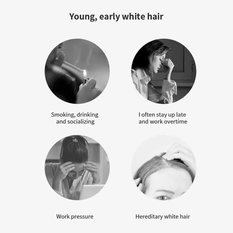 Description Picture 6 of itemPolygonum Soap Hair Darkening Shampoo Repair Gray White Hair Color Dye Face Hair Body Shampoo Natural Organic Hair Conditioner