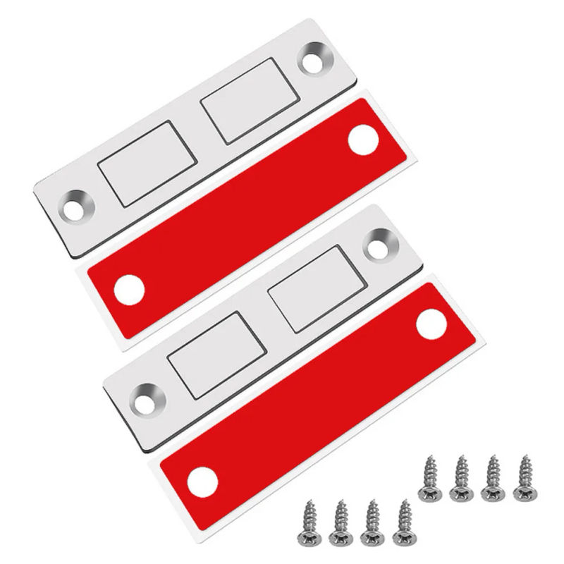 Description Picture 3 of item2Set Magnetic Cabinet Catches Door Stops Magnet Invisible Ultra-Thin Anti-Rust Door Magnet Suction With Screw Catch Hardware