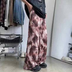 Men's Quick Dry Pants Casual Sports Trousers Elastic Waist Breathable Running Jogger Drawstring Ice Silk Sweatpants Z83