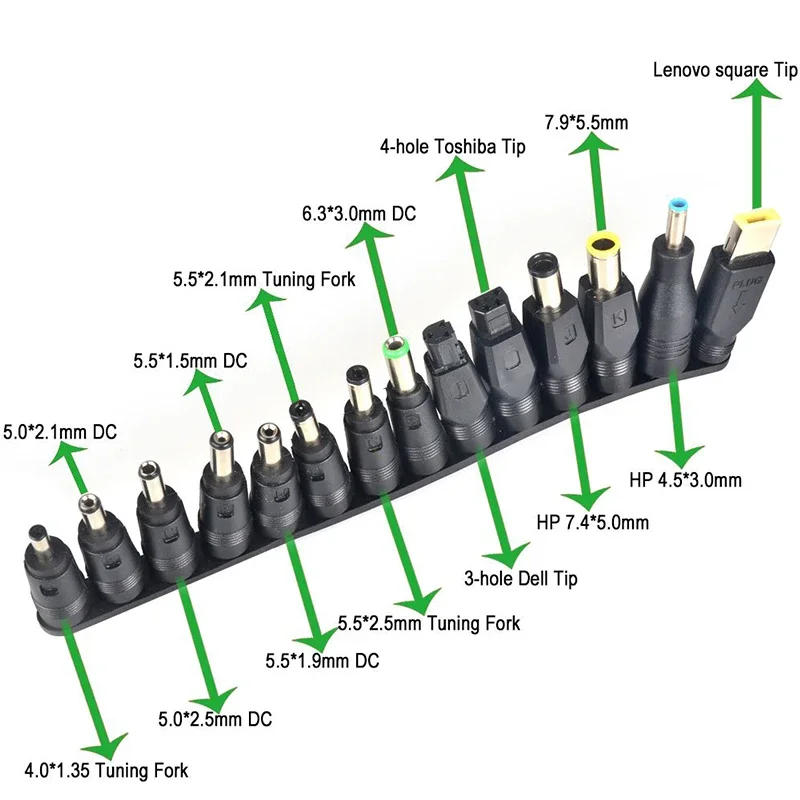 Description Picture 4 of item34PCS Universal 5.5mmx2.1mm DC AC Power Adapter Tips Connector Kits for Lenovo Thinkpad Laptop Power Supply Plug Jack Sets