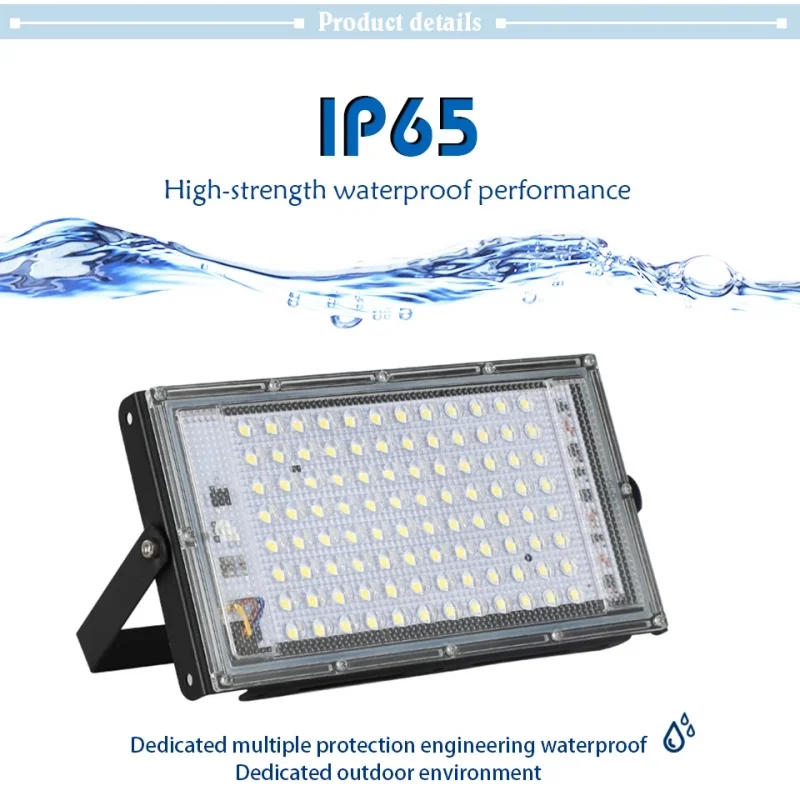 Description Picture 4 of itemWaterproof Ip65 LED Flood Light 50W 100W AC 110V 220V 240V Spotlight Outdoor Garden Lighting Led Reflector Cast light Floodlight