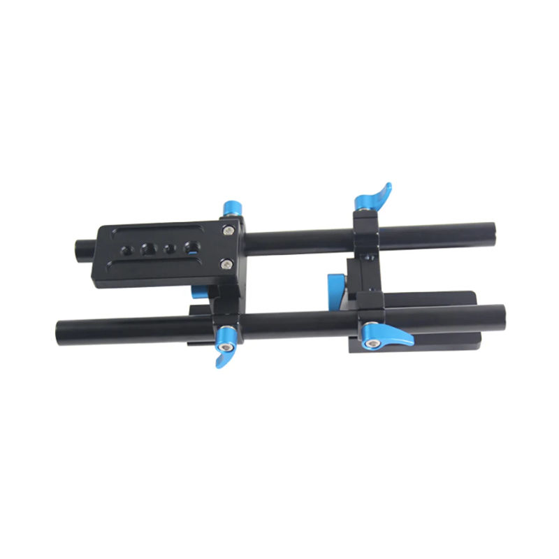 Description Picture 3 of item15mm Rod Rail Clamp Mounting Base Bracket for Panasonic Fujifilm DSLR Camera Camcorder Cage Rig Follow Focus System Lens Support