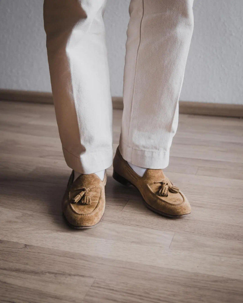 Description Picture 5 of item2 Pieces Men Suit Blended White Summer Cool Coat+Pants Tailor-Made Business Wedding Formal Causal Daily Tailored