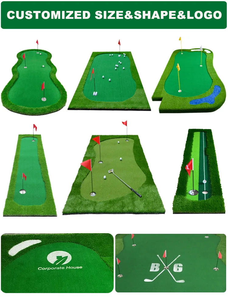 Description Picture 4 of itemGolf Putting Green Large Size Putting Practice Mat Artificial Grass Golf Putting Mat Golf Gift for Golfers