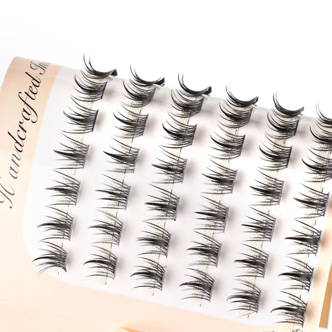 Description Picture 3 of item72 Bundles Single Cluster Lashes individual Fake Eyelashes Natural Mink Eyelash Extension False Eye Lashes Makeup Tools
