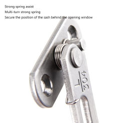 2pcs Window Safety Locks Adjustable Opening Window Restrictor Brackets Durable 304 Stainless Steel  Window Limiters M4YD